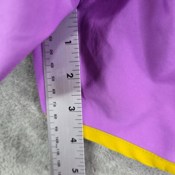 Womens Nike Dri-Fit Running Shorts Purple Yellow Polyester 3.5" Inseam Size M - Picture 9 of 11